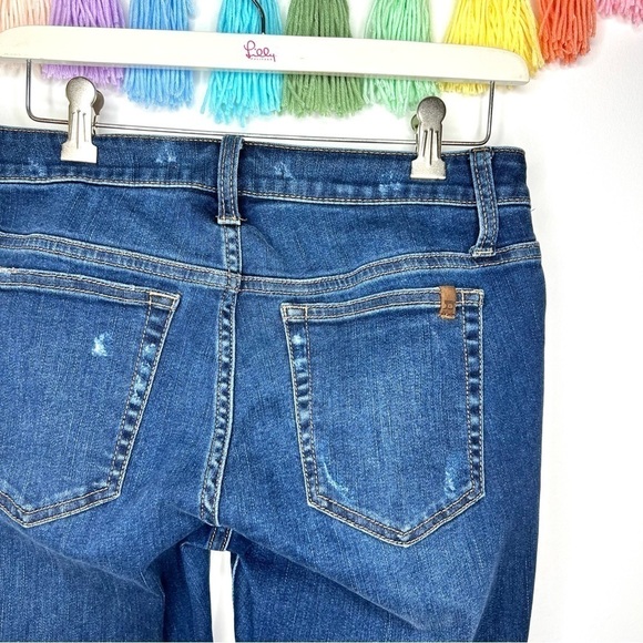 Joe’s Jeans Dark Wash Distressed Ripped High Waisted Skinny Jeans Size 28 - Picture 7 of 16